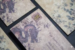 A cotton card stock with a natural woven texture.